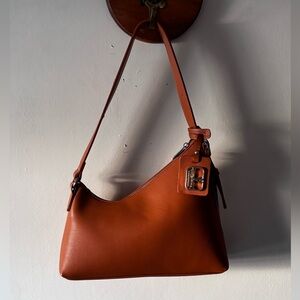 STREET LEVEL Brown Faux Leather Silver Hardware Zip Buckle Shoulder Bag NEW NWT